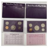 (2) 1986 & 1992 US Mint Proof Sets