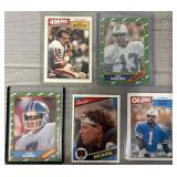 (5) Vintage Topps Star QB Cards