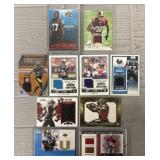 (10) NFL Rookie Jersey Football Cards