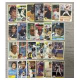 (25) 1980s Vintage Star Baseball Cards
