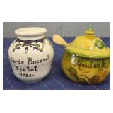 (2) Moutarde French Pottery