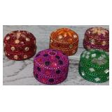 Handmade Beaded Trinket Boxes