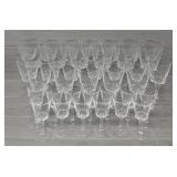(38) Piece Crystal Glass Set