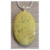 Green Opal Gemstone Necklace