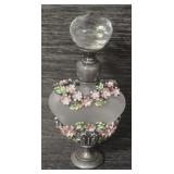 Glass Heart Shaped Perfume Bottle