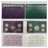 (2) 1993 & 1996 US Mint Proof Sets