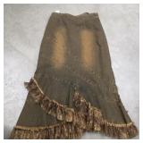 Brown Vintage Designer Skirt