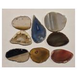 (8) Sliced Agate Pendants