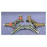 (3) Vintage Corner Clamps