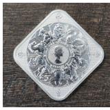 One Ounce Silver Bar: Queens Beast