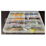 (9) Fishing Lures in Container