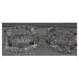 Pair of Crystal Cut Candle Holders