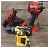 (3) Cordless power Drills