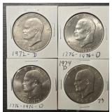 (4) U.S. Eisenhower Dollars