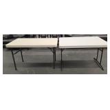(2) Lifetime Folding Leg Tables #2