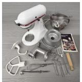 Kitchen Aid Mixer w/ Assorted Accessories