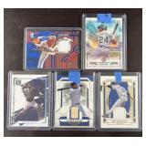 (5) Serial #ï¿½d Baseball Cards