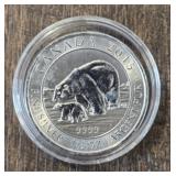 1ï¿½-Ounce Silver Round: Polar Bear