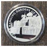 One Ounce Silver Round: Garden of Babylon