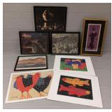 (8) Vintage Artwork Pieces