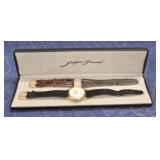 Jacques Prevard Watch w/ Extra Strap & Case