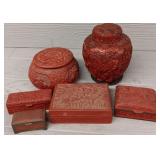 Vintage Cinnabar Pieces