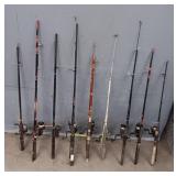 Variety of Fishing Rods & Reels