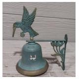 Vintage Cast-Iron Hummingbird Bell