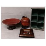 Vintage Decor Lot & Shelf