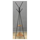 Two Tier Coat Rack Shelf