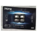 iHome Portable Rechargeable Mini Speakers Sealed