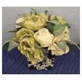 Silk Flowers w/ Decorative Vase