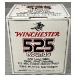 (525) Rounds of Winchester 22 Long Rifle Ammo