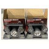 (2) Rechargeable Headlamps High Power LED Light