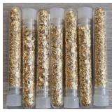 (7) Vials of Gold Foil Leaf Flakes #2