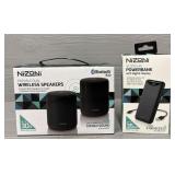 Nizoni 5.0 Dual Speakers w/ 10,000mAh Powerbank