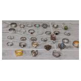 Variety of Vintage Fashion Rings