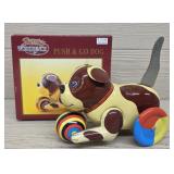 Tin Push & Go Dog