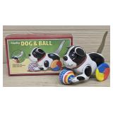 Dog & Ball Tin Toy