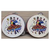 (2) Vintage Toy Tambourines