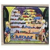 Arcade Cast Iron Toys Metal Sign