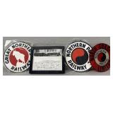 (3) Northern Pacific Railway Signs & Framed Print