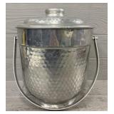 1950s Nasco Italy Hammered Aluminum Ice Bucket
