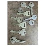 Antique Keys - Yale, BL, Baco etc