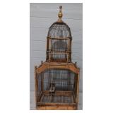 Vintage Victorian Wood & Wire Bird House