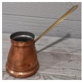 Vintage Copper & Brass Turkish Coffee Pot
