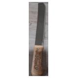 Machete Knife Brown Handle
