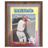 Vintage 1975 Topps Pete Rose Baseball Card