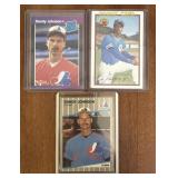 (3) Ken Griffey Jr & Randy Johnson Rookie Cards