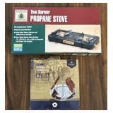 2-Burner Propane Camp Stove & Folding Camp Toaster